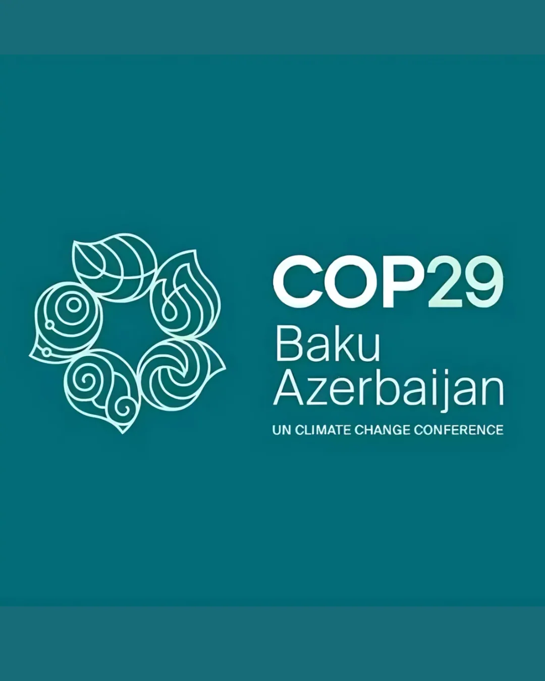 Immagine decorativa con: logo COP29 Baku Azerbaijan